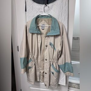 Vintage “Be In The Current Seen” Rain Coat